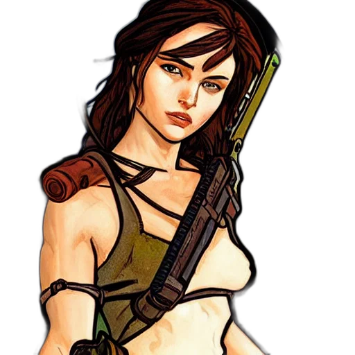 weapon, comic book art, concept art, pixel art transparent PNG cut-out