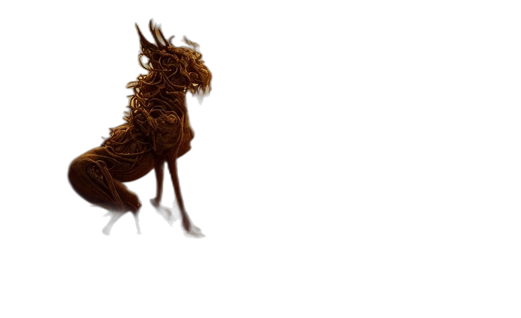 dragon, animal, hair, creature transparent PNG cut-out