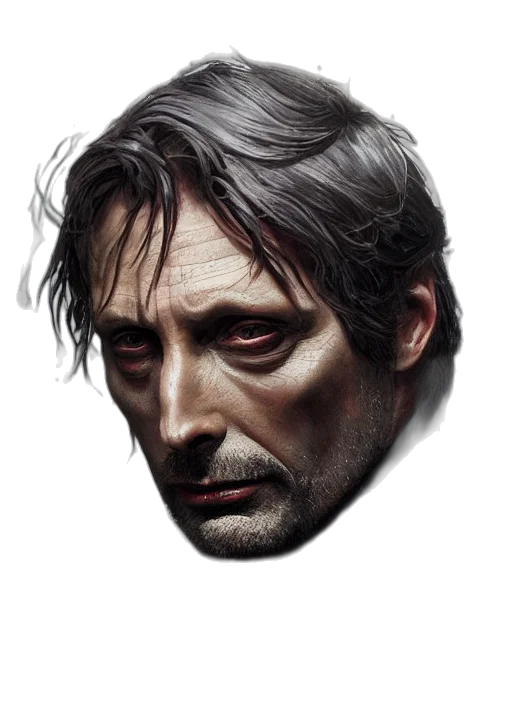 face, mask, photorealistic, concept art transparent PNG cut-out