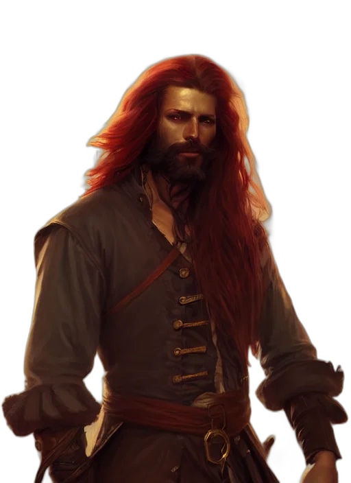 hair, sword, staff, fantasy art transparent PNG cut-out