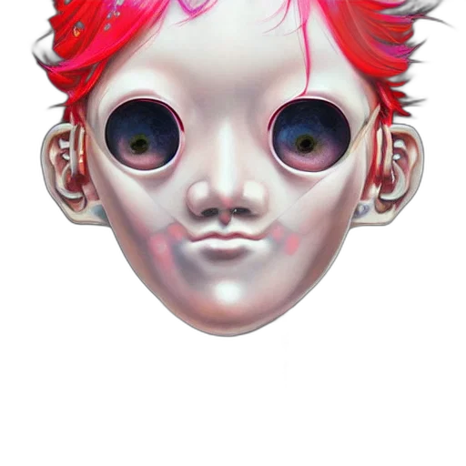 mask, face, creature, concept art transparent PNG cut-out