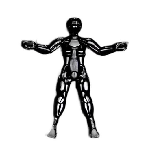 robot, 3d render, concept art, pixel art transparent PNG cut-out