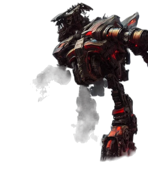 robot, weapon, creature, concept art transparent PNG cut-out