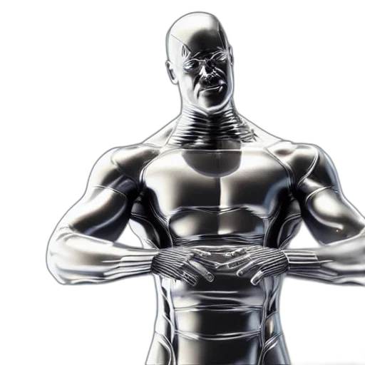 robot, comic book art, concept art, 3d render transparent PNG cut-out