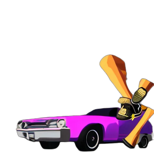 car, weapon, concept art, vaporwave transparent PNG cut-out