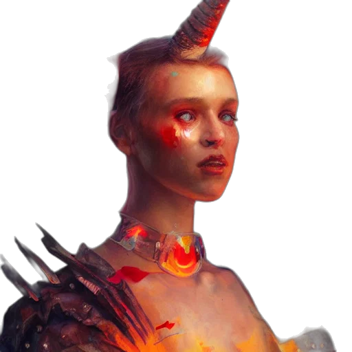 dragon, staff, crown, face transparent PNG cut-out