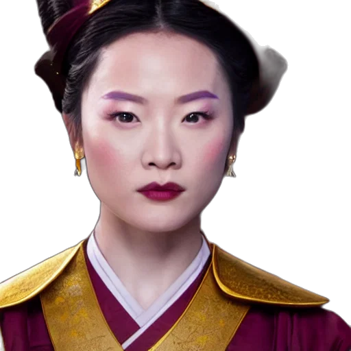 face, staff, crown, photorealistic transparent PNG cut-out
