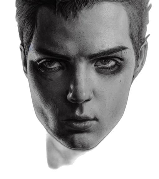 face, mask, crown, robot transparent PNG cut-out