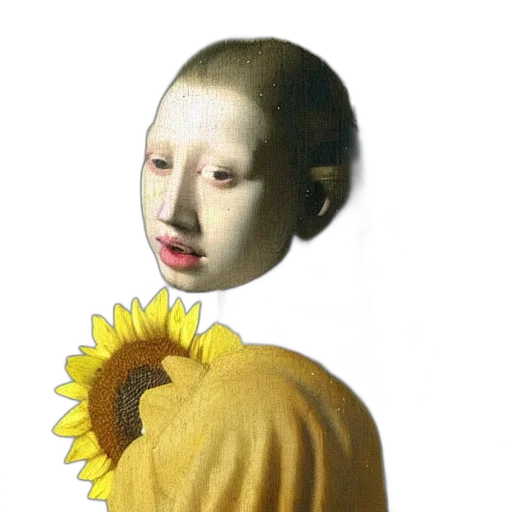 mask, face, flower, creature transparent PNG cut-out