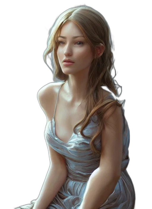 dress, face, jewelry, crown transparent PNG cut-out