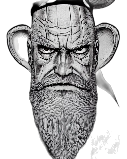 face, mask, creature, staff transparent PNG cut-out