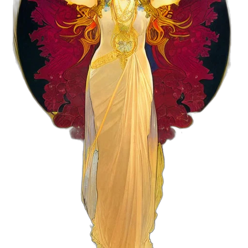 crown, dress, jewelry, staff transparent PNG cut-out