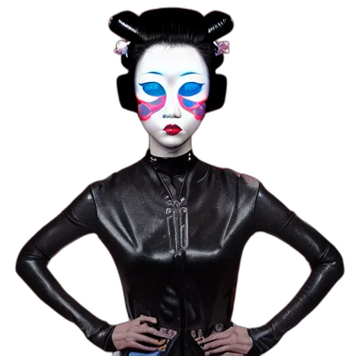 mask, jacket, face, cyberpunk transparent PNG cut-out