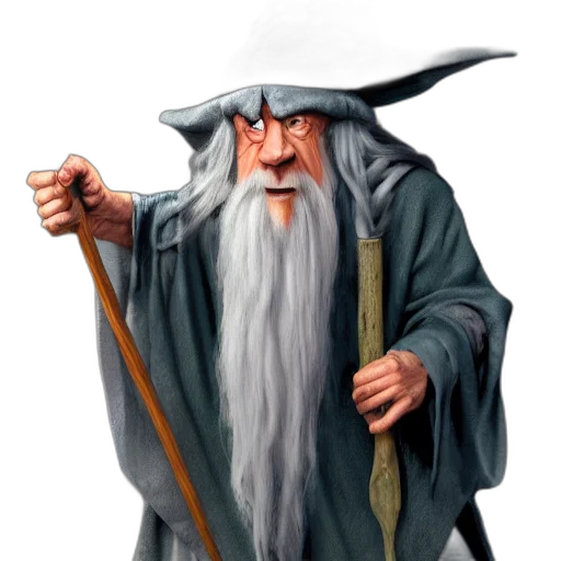 staff, dragon, hat, sword transparent PNG cut-out