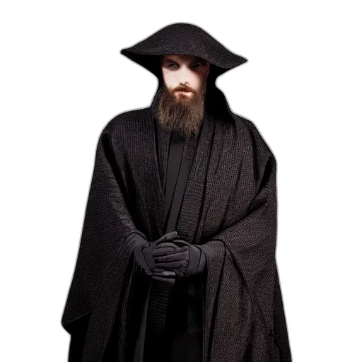 jacket, staff, mask, hat transparent PNG cut-out