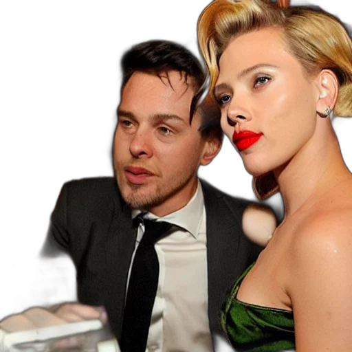 scarlett, johanson, afterparty, bad transparent PNG cut-out