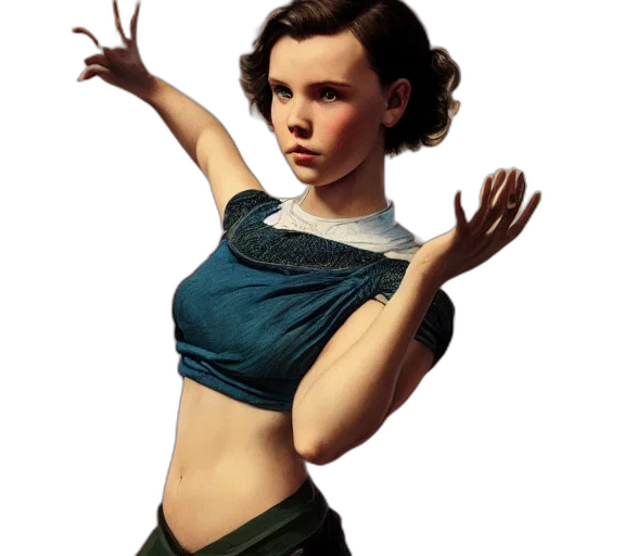 dress, staff, concept art, photorealistic transparent PNG cut-out
