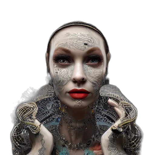 mask, face, robot, creature transparent PNG cut-out