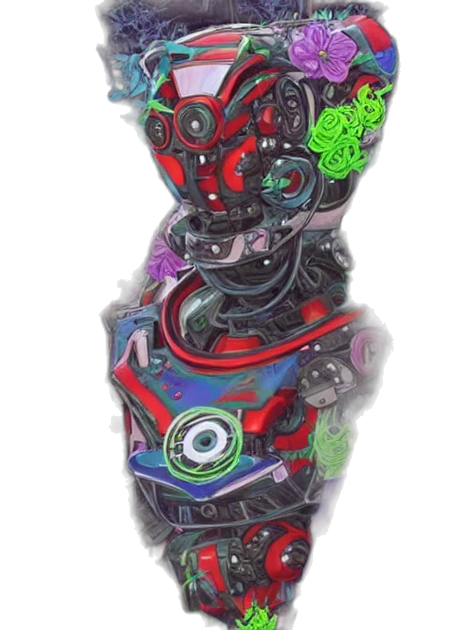 robot, mask, jewelry, face transparent PNG cut-out