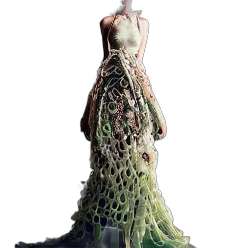 dress, creature, hair, crown transparent PNG cut-out
