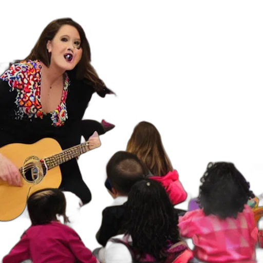 rachel, performing, song, audience transparent PNG cut-out