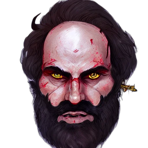 face, mask, creature, concept art transparent PNG cut-out