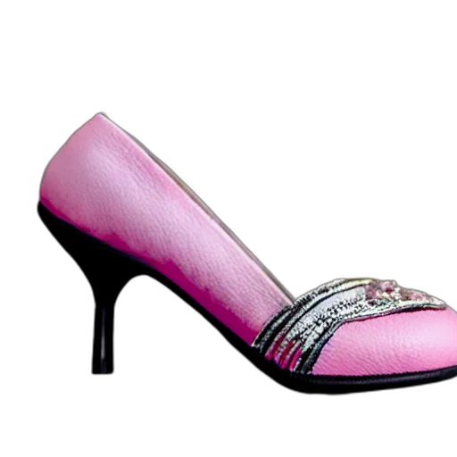 shoes, pink, leather, high transparent PNG cut-out