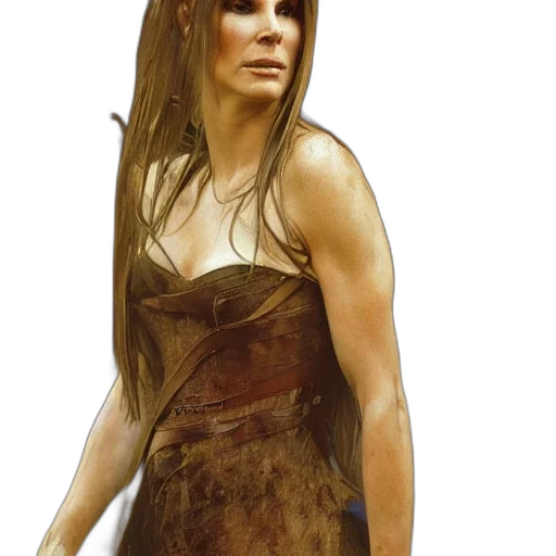 dress, hair, face, photorealistic transparent PNG cut-out