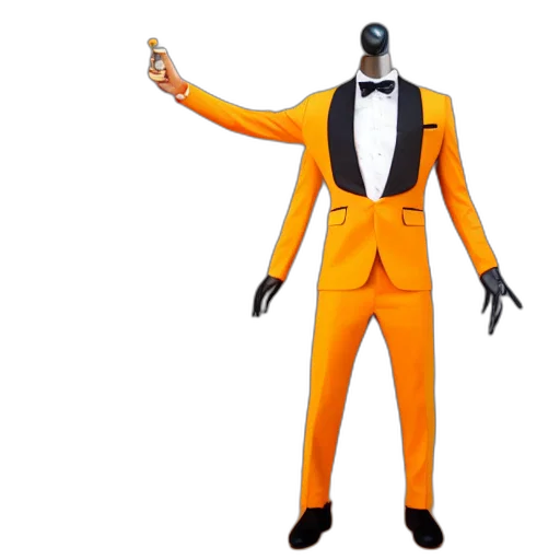 jacket, robot, concept art, 3d render transparent PNG cut-out
