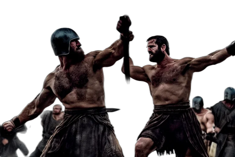 concept art, cinematic, action, shot transparent PNG cut-out