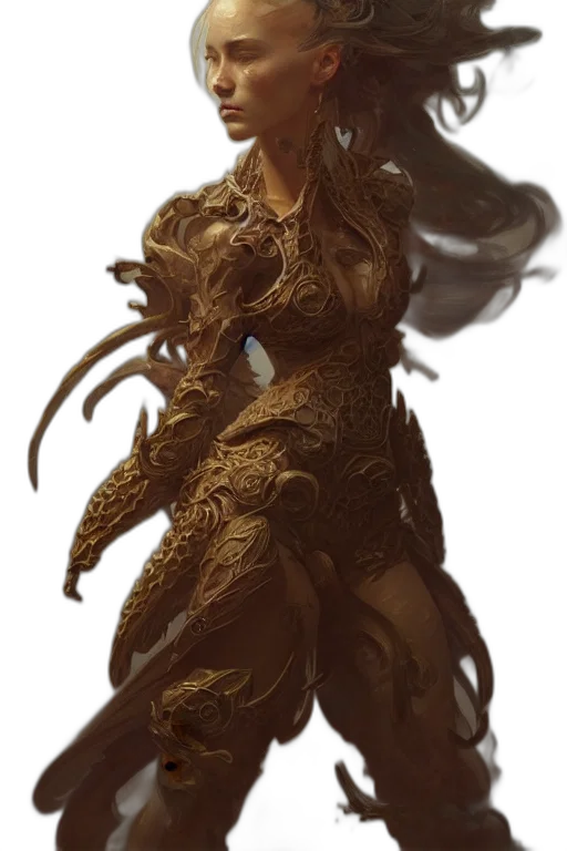 dragon, creature, dress, concept art transparent PNG cut-out