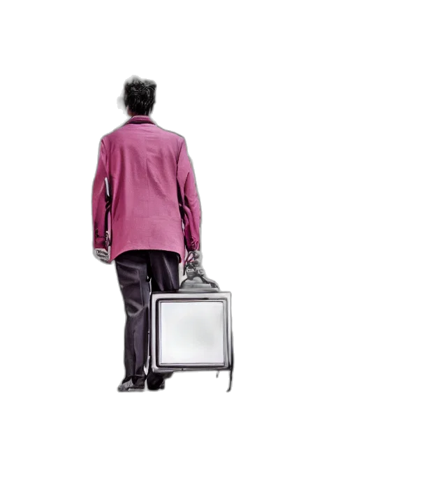jacket, staff, furniture, robot transparent PNG cut-out