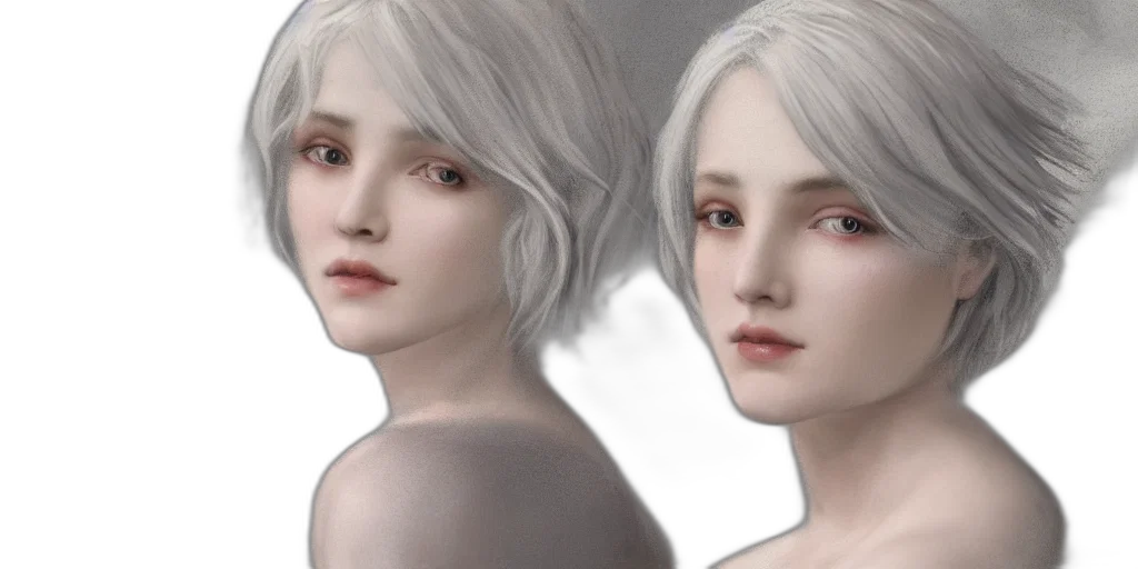 face, 3d render, photorealistic, fantasy art transparent PNG cut-out