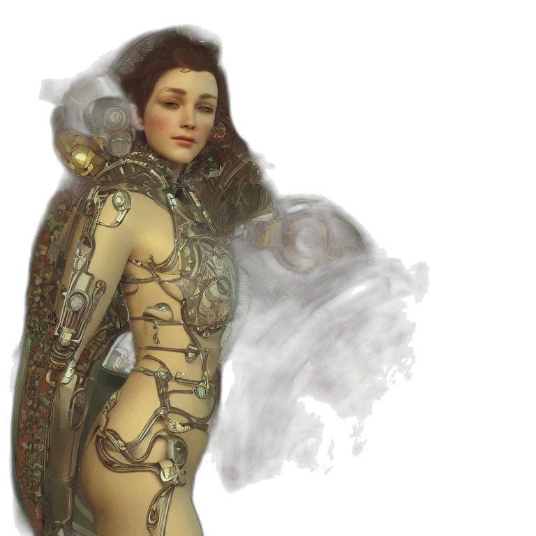 dress, fantasy art, concept art, photorealistic transparent PNG cut-out