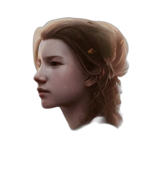 face, crown, mask, hair transparent PNG cut-out