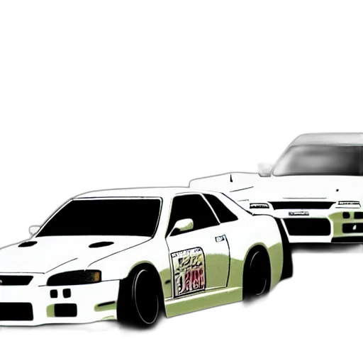 car, concept art, 3d render, anime transparent PNG cut-out