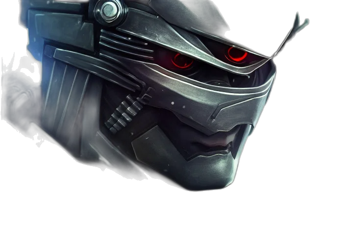 robot, mask, weapon, face transparent PNG cut-out