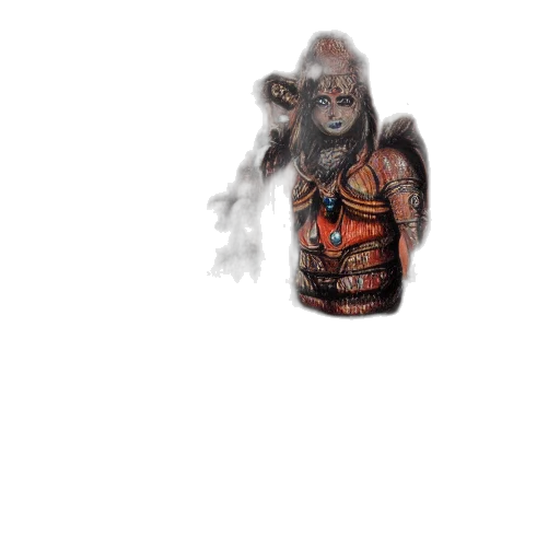 creature, mask, staff, face transparent PNG cut-out