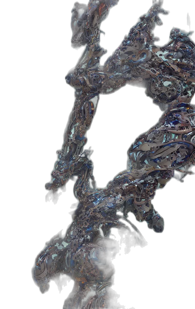 dragon, hair, creature, sword transparent PNG cut-out