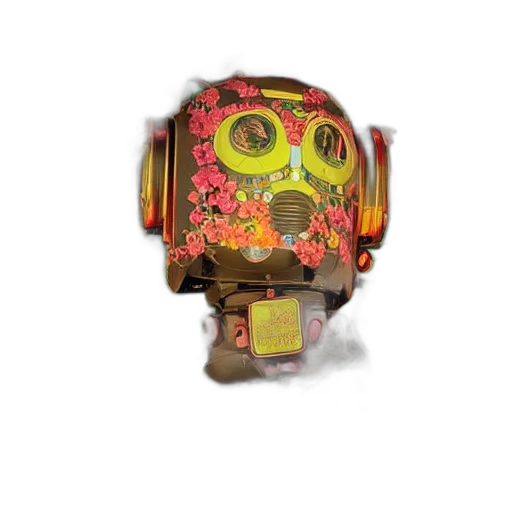 robot, mask, creature, face transparent PNG cut-out