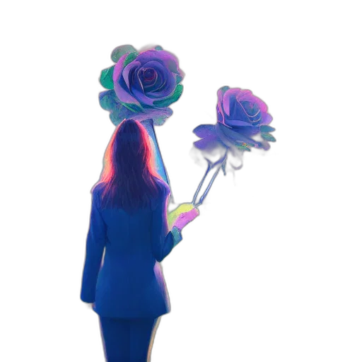 flower, dress, staff, jacket transparent PNG cut-out