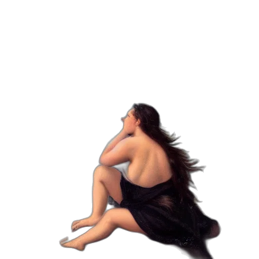 hair, dress, creature, face transparent PNG cut-out