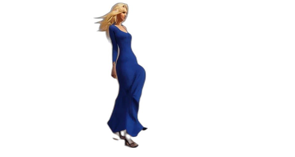 dress, concept art, 3d render, pixel art transparent PNG cut-out