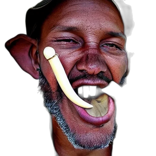staff, face, mask, creature transparent PNG cut-out