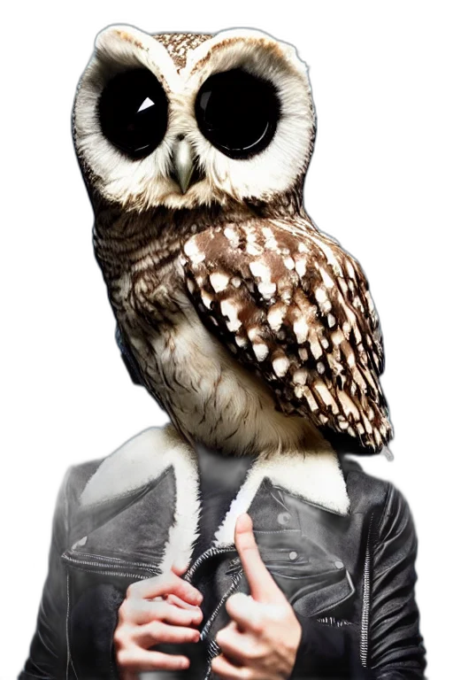 animal, jacket, mask, staff transparent PNG cut-out
