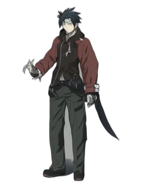 staff, jacket, weapon, sword transparent PNG cut-out