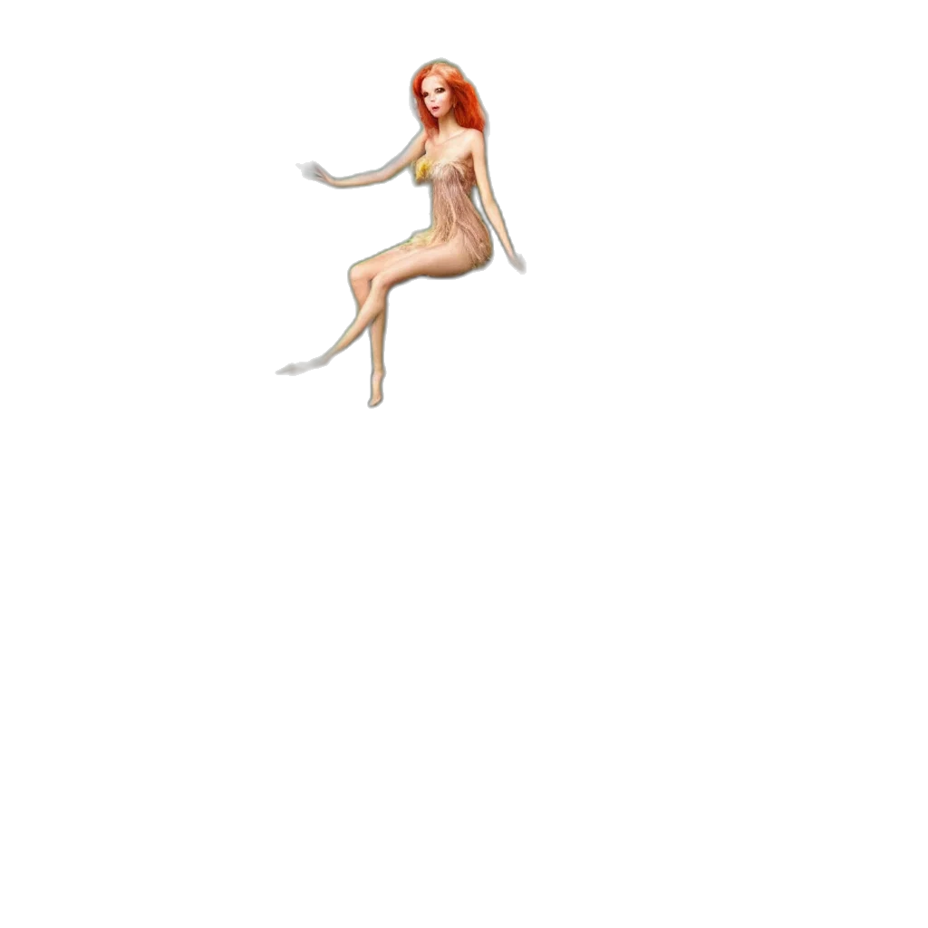 dress, creature, staff, animal transparent PNG cut-out