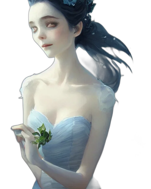 dress, jewelry, mask, face transparent PNG cut-out