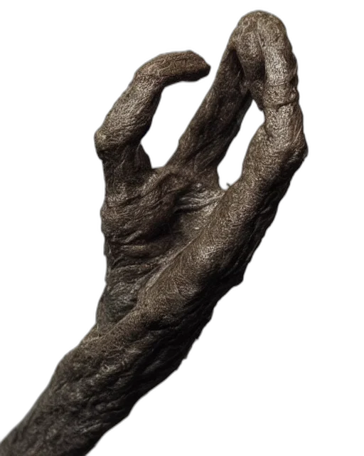 weapon, staff, creature, mask transparent PNG cut-out
