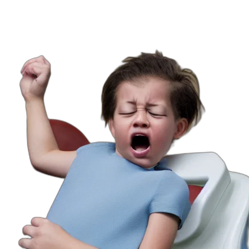 photorealistic, throwing, tantrum, dentist transparent PNG cut-out